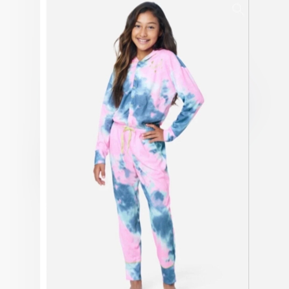 Justice Vibrant Tie-Dye Kids Footie